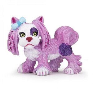 NWT Papo Yorky The Enchanted Dog Fantasy Puppy Pink Glitter Figurine